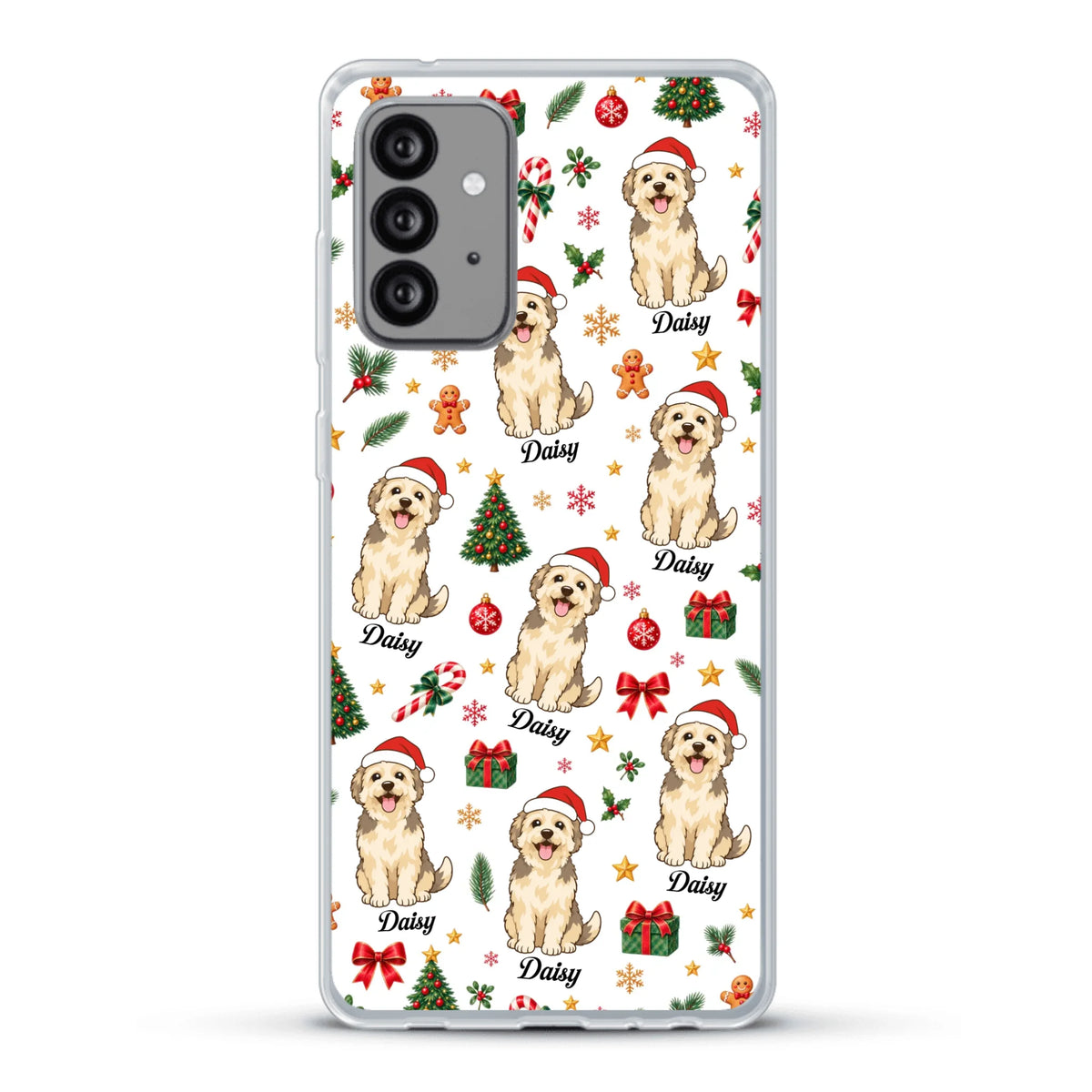 Personalised Phone Case - Cartoon Christmas Pet