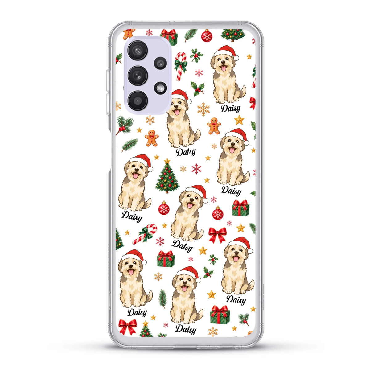 Personalised Phone Case - Cartoon Christmas Pet
