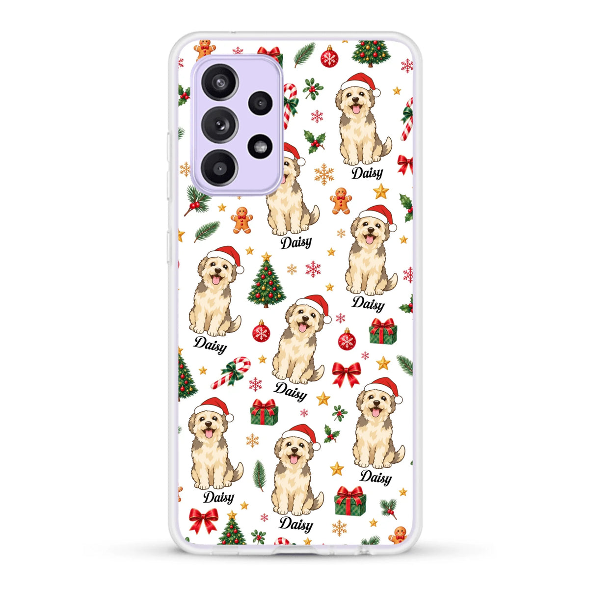 Personalised Phone Case - Cartoon Christmas Pet
