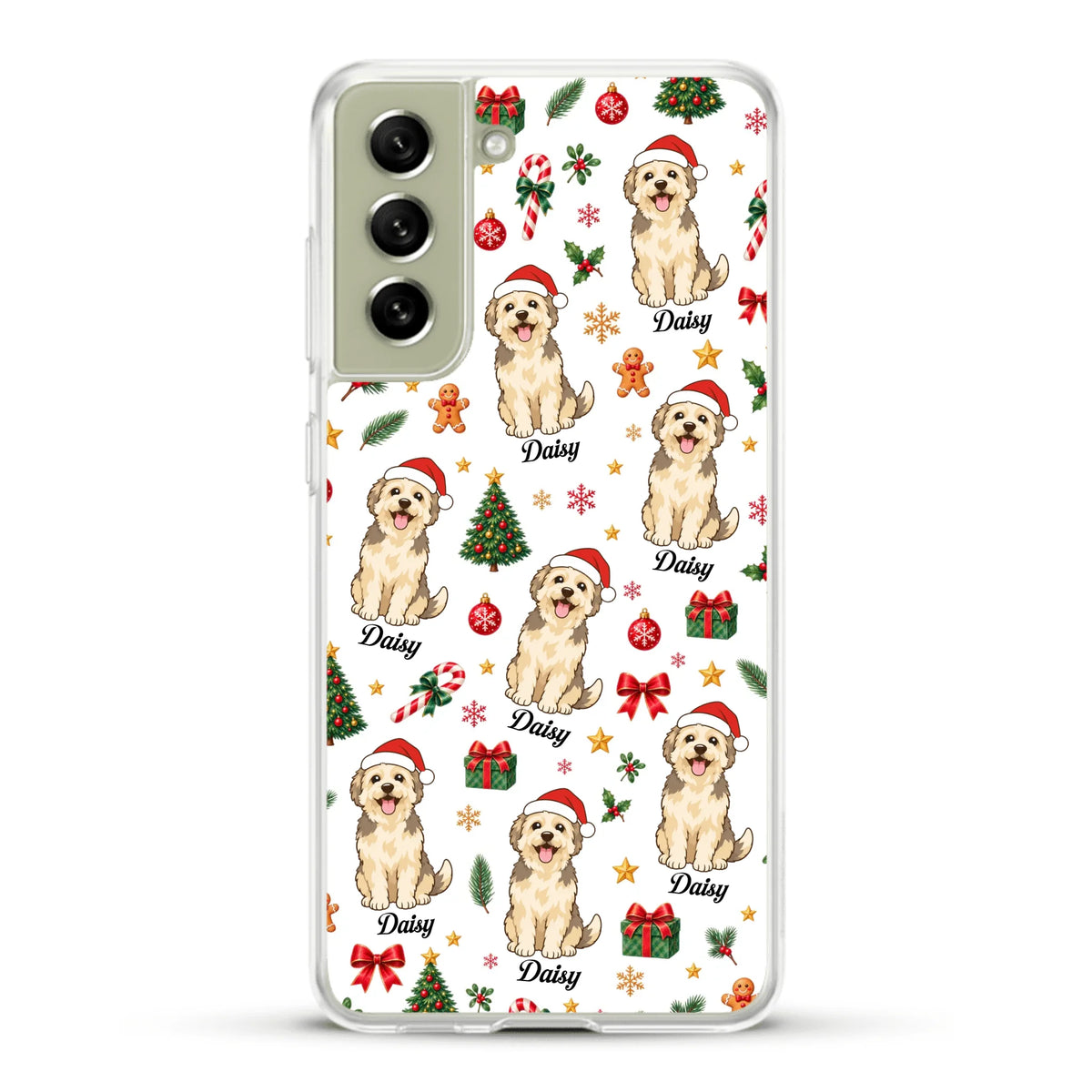 Personalised Phone Case - Cartoon Christmas Pet