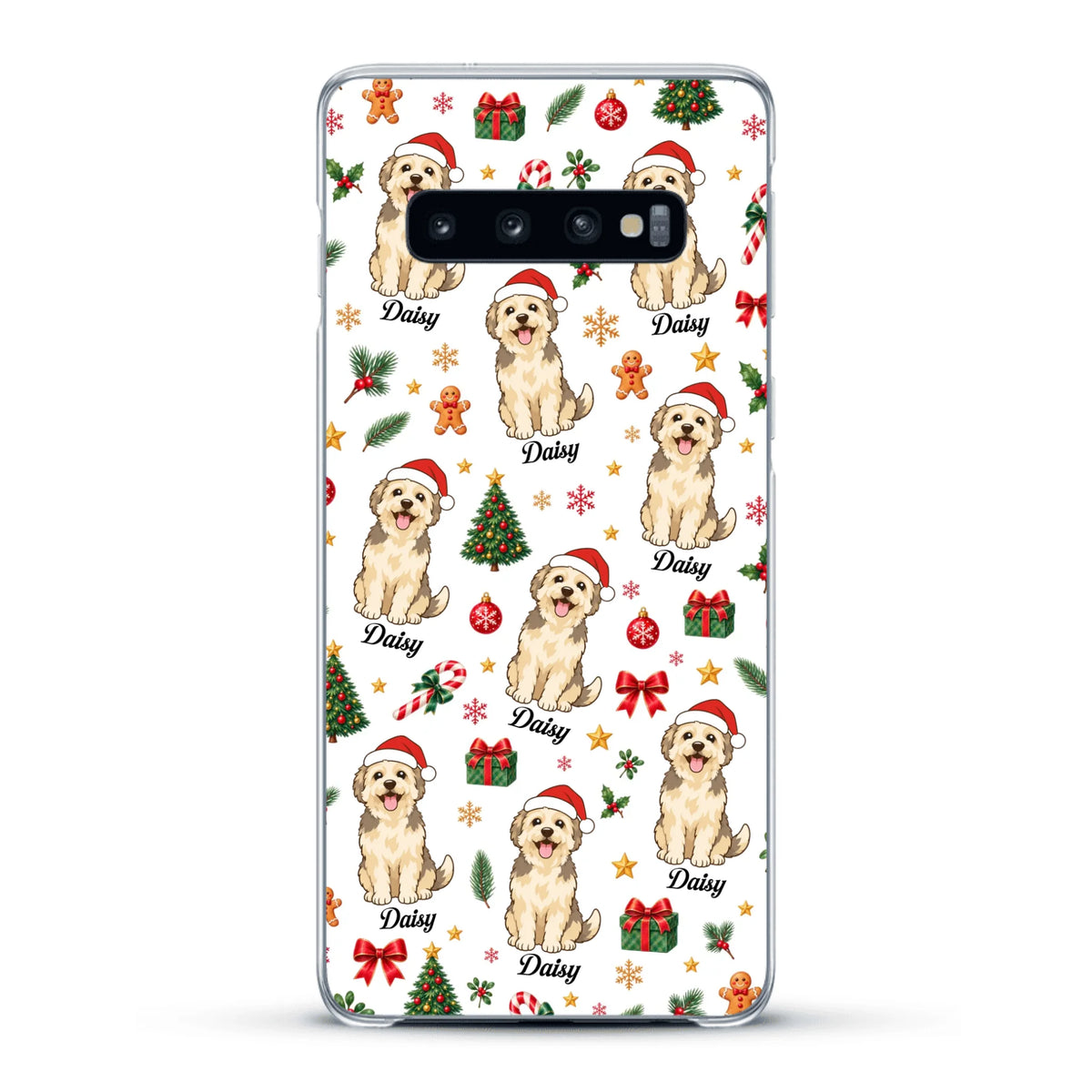 Personalised Phone Case - Cartoon Christmas Pet