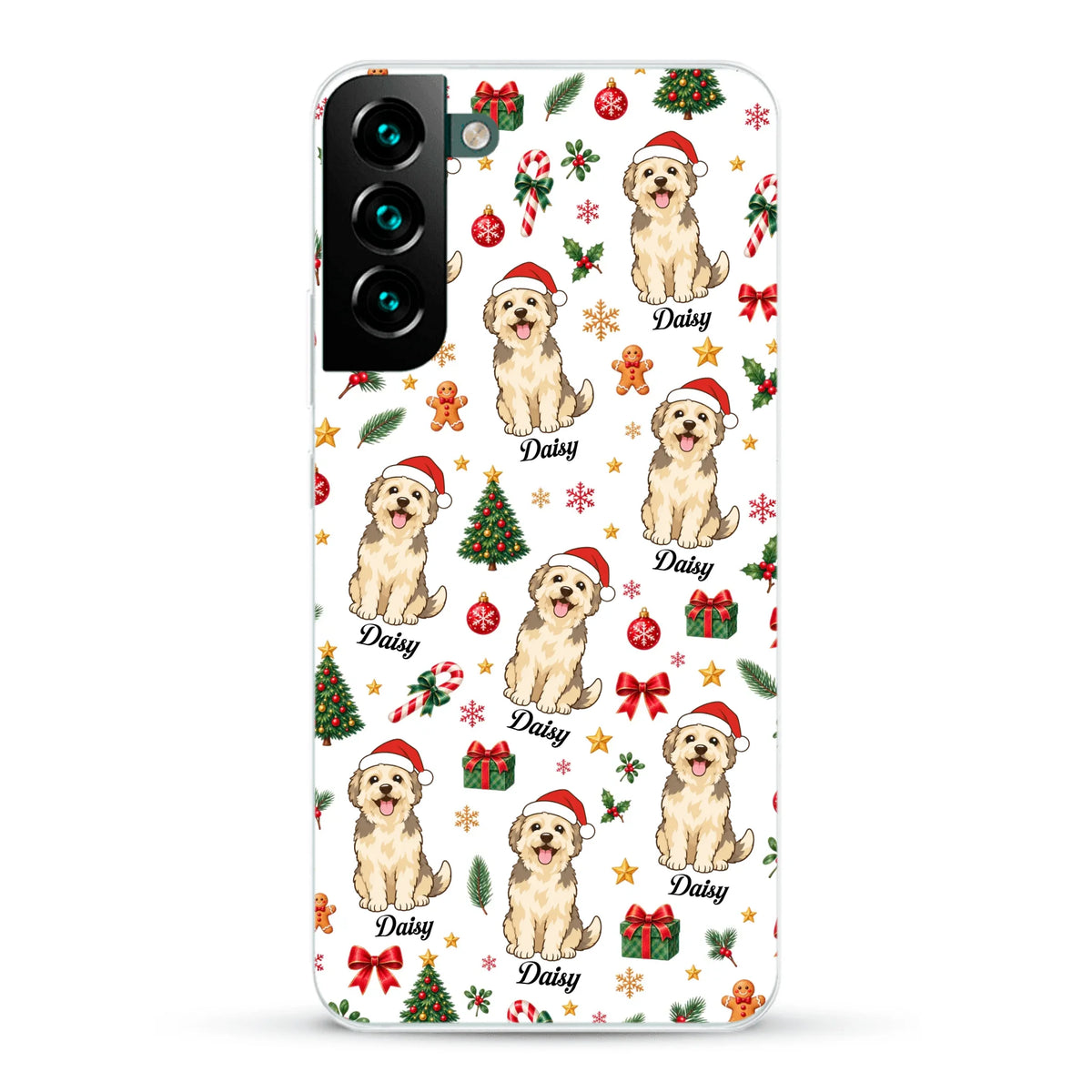 Personalised Phone Case - Cartoon Christmas Pet
