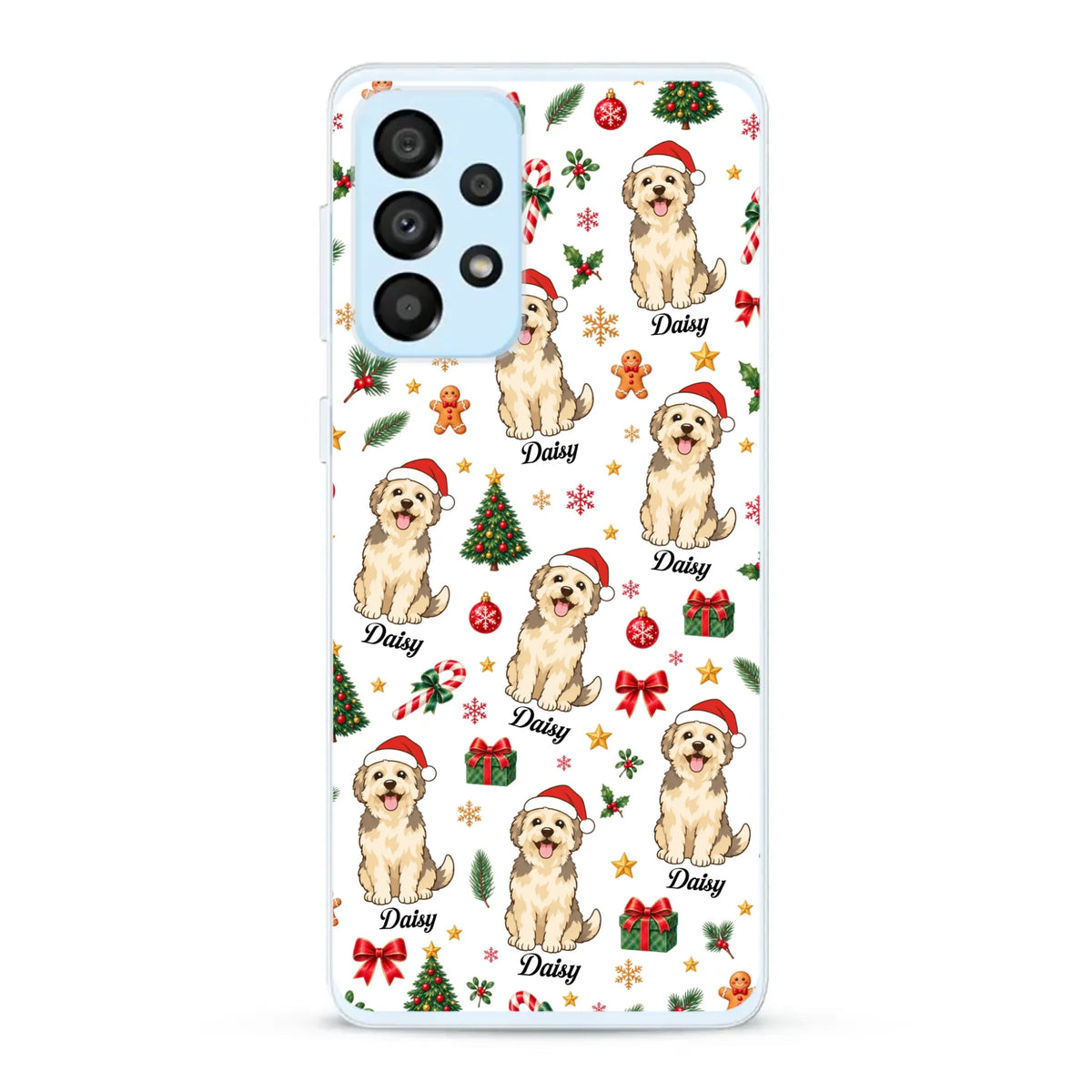 Personalised Phone Case - Cartoon Christmas Pet