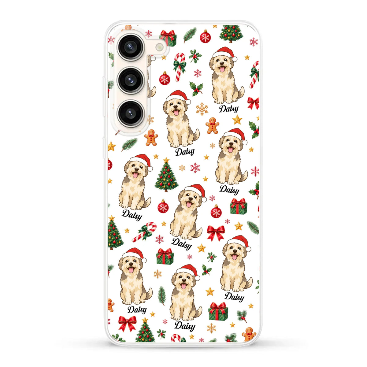Personalised Phone Case - Cartoon Christmas Pet
