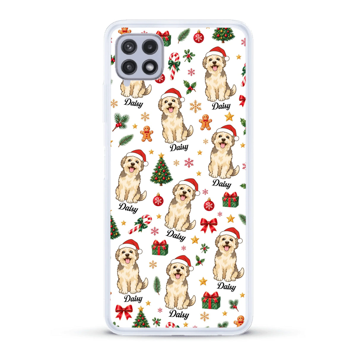 Personalised Phone Case - Cartoon Christmas Pet