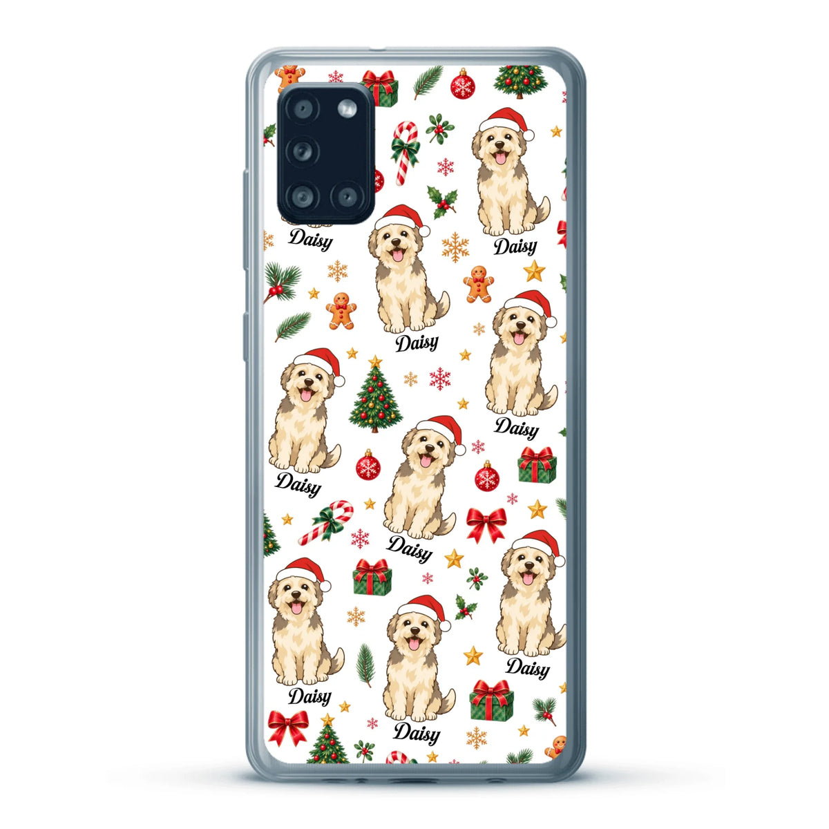 Personalised Phone Case - Cartoon Christmas Pet