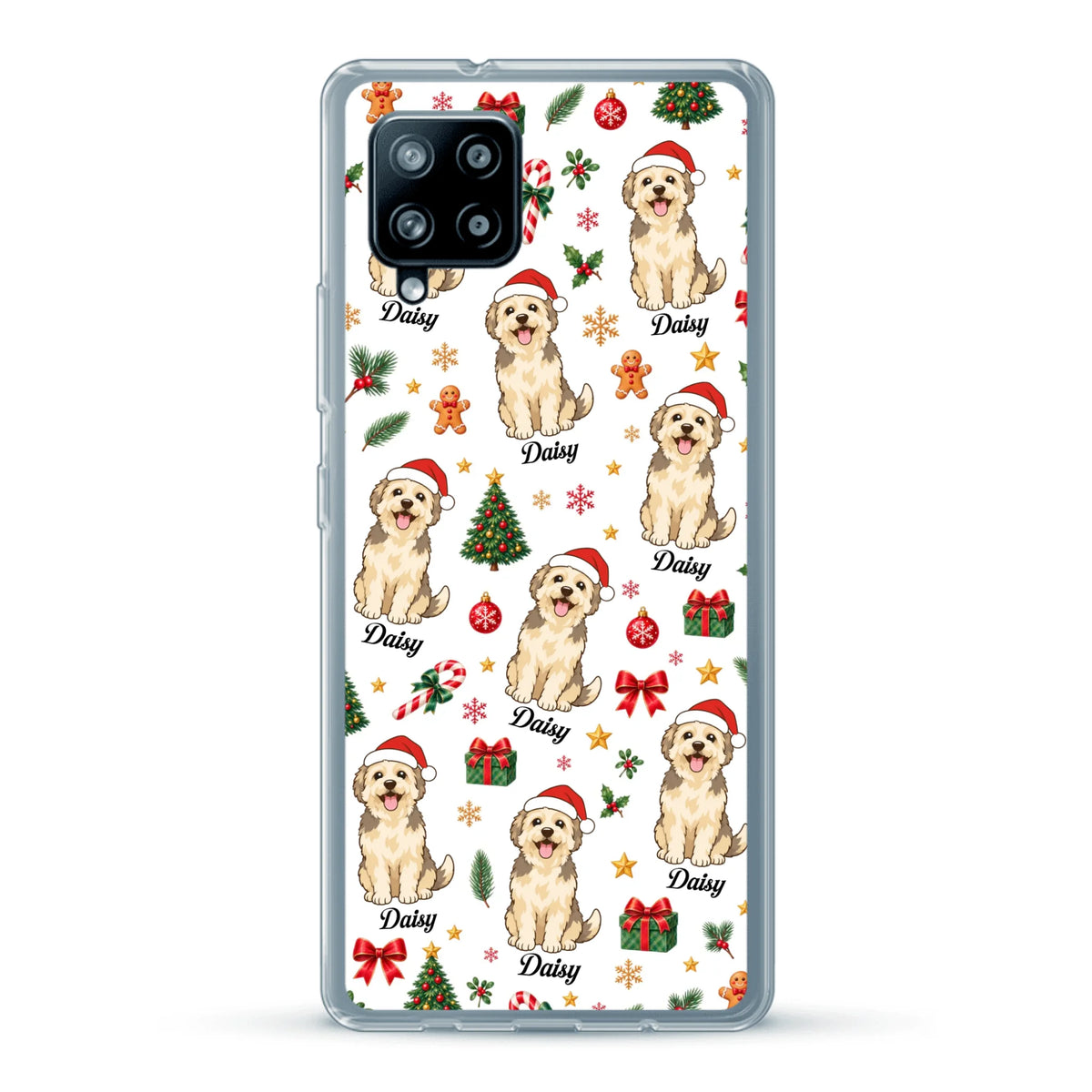 Personalised Phone Case - Cartoon Christmas Pet