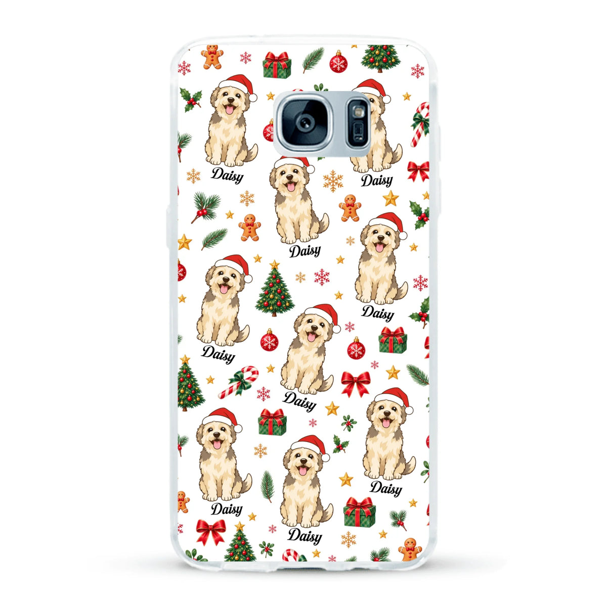 Personalised Phone Case - Cartoon Christmas Pet