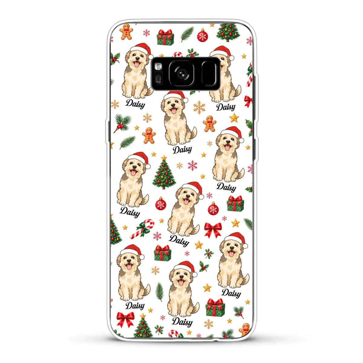 Personalised Phone Case - Cartoon Christmas Pet