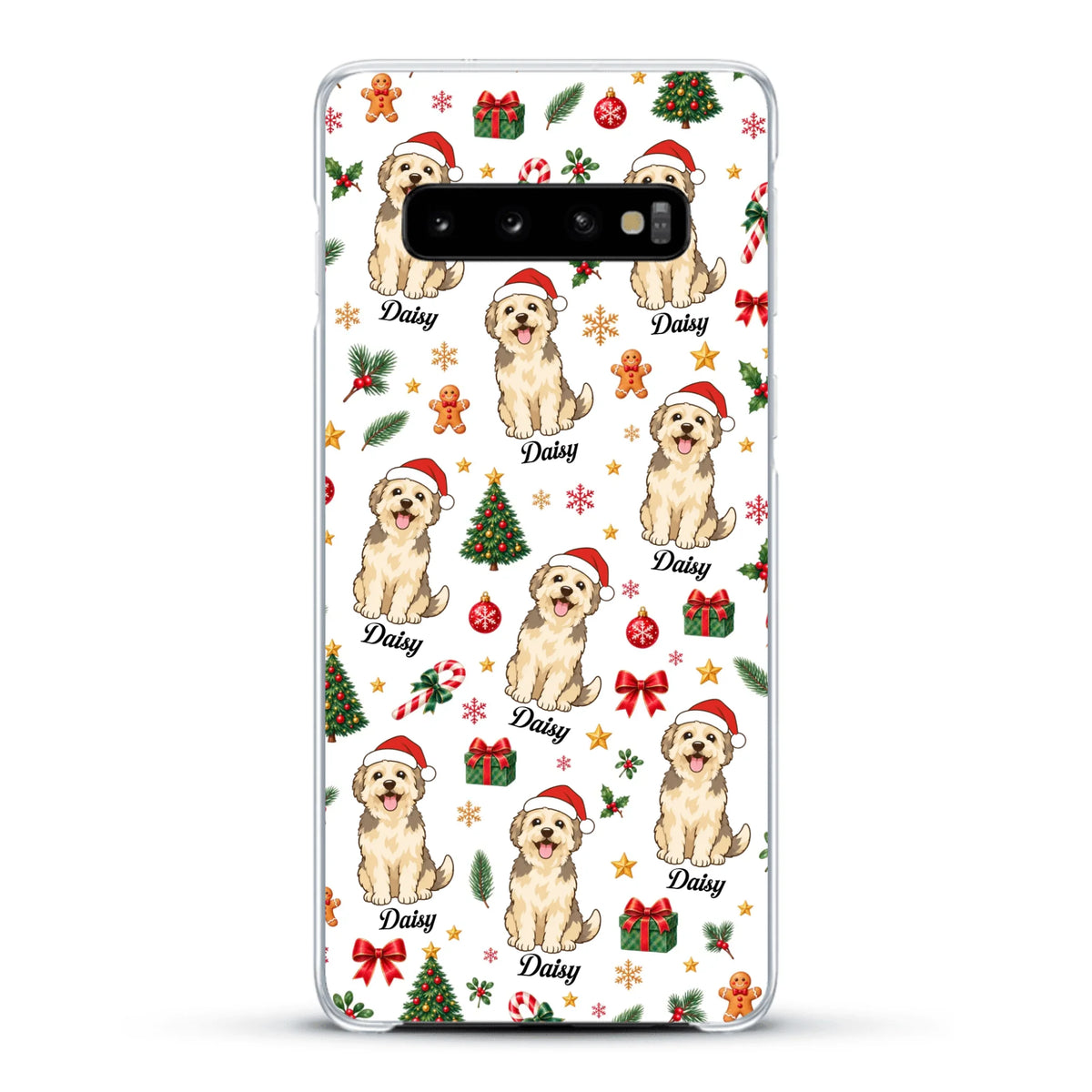 Personalised Phone Case - Cartoon Christmas Pet