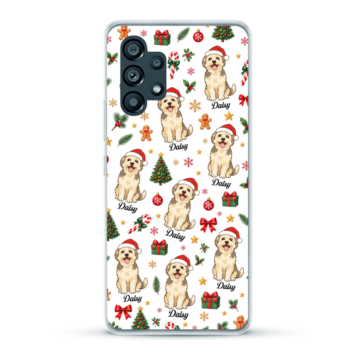 Personalised Phone Case - Cartoon Christmas Pet