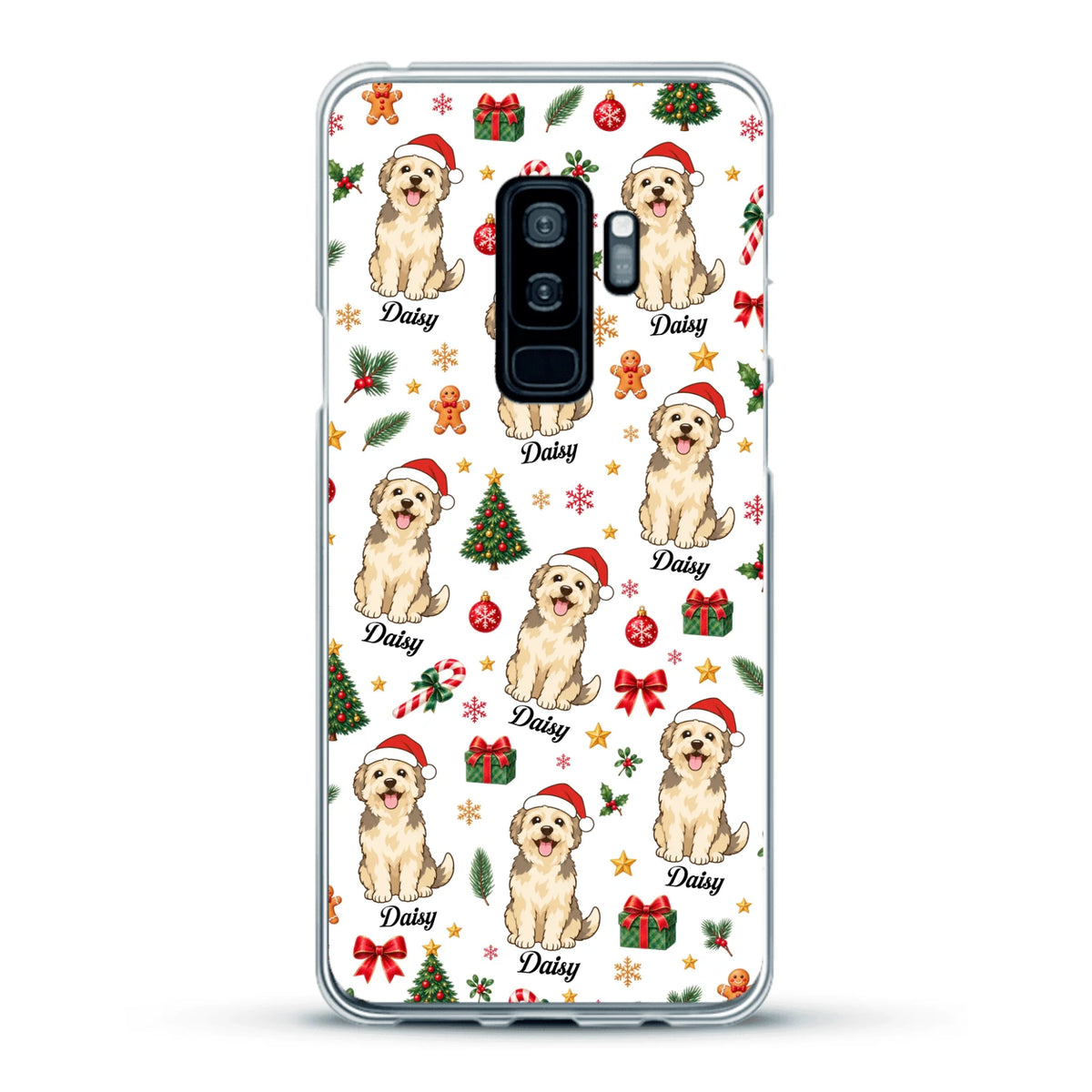 Personalised Phone Case - Cartoon Christmas Pet