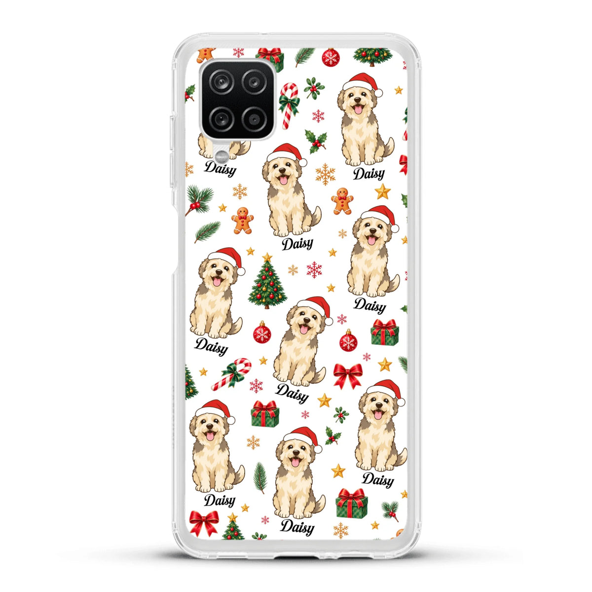 Personalised Phone Case - Cartoon Christmas Pet