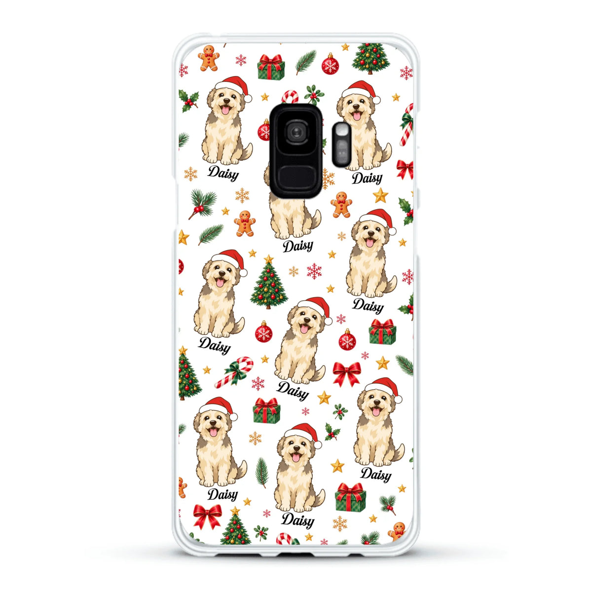 Personalised Phone Case - Cartoon Christmas Pet