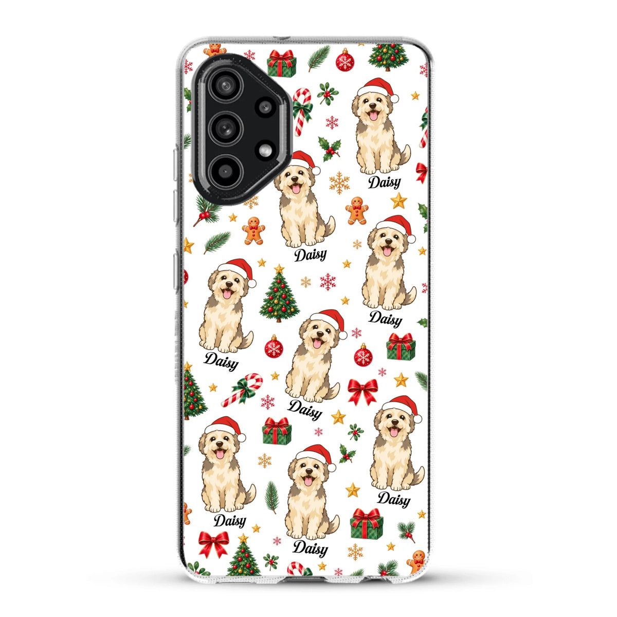 Personalised Phone Case - Cartoon Christmas Pet
