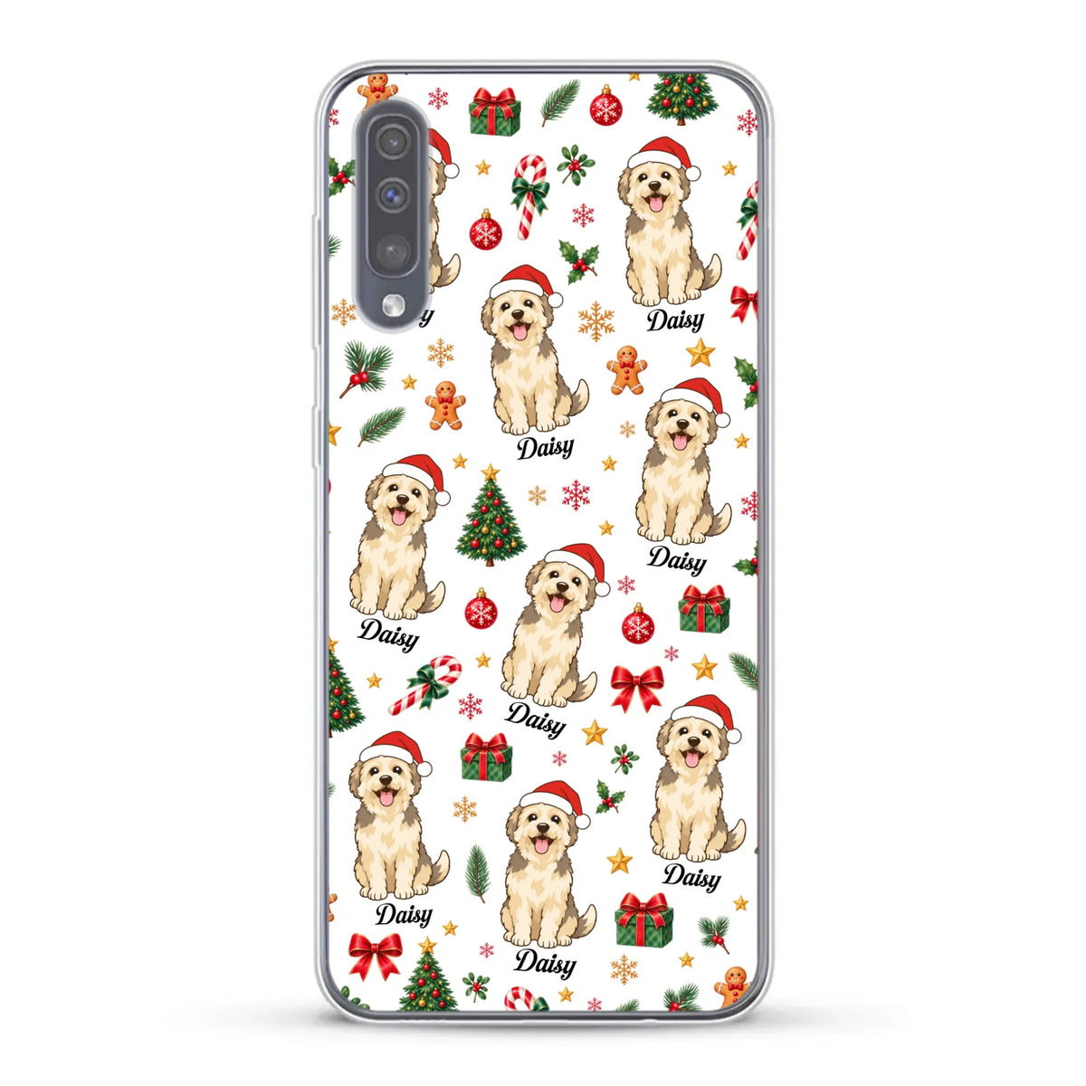 Personalised Phone Case - Cartoon Christmas Pet