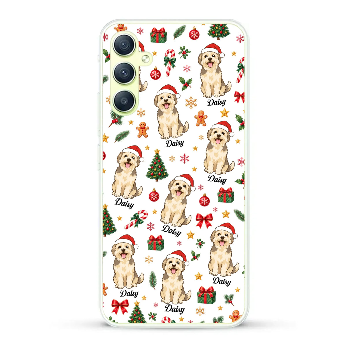 Personalised Phone Case - Cartoon Christmas Pet