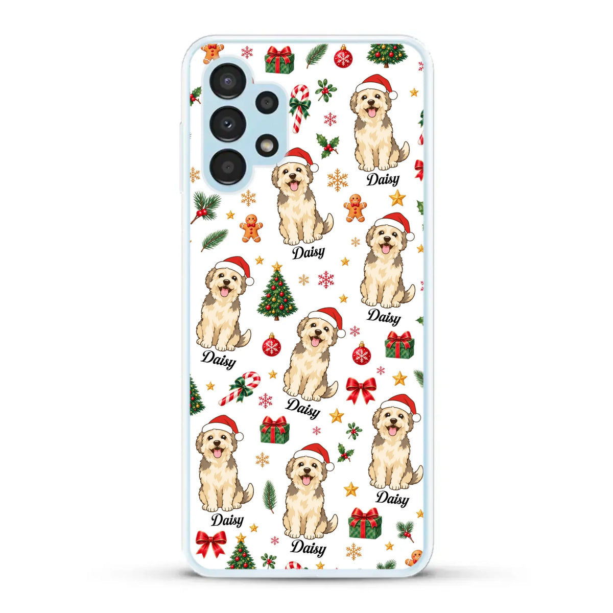 Personalised Phone Case - Cartoon Christmas Pet