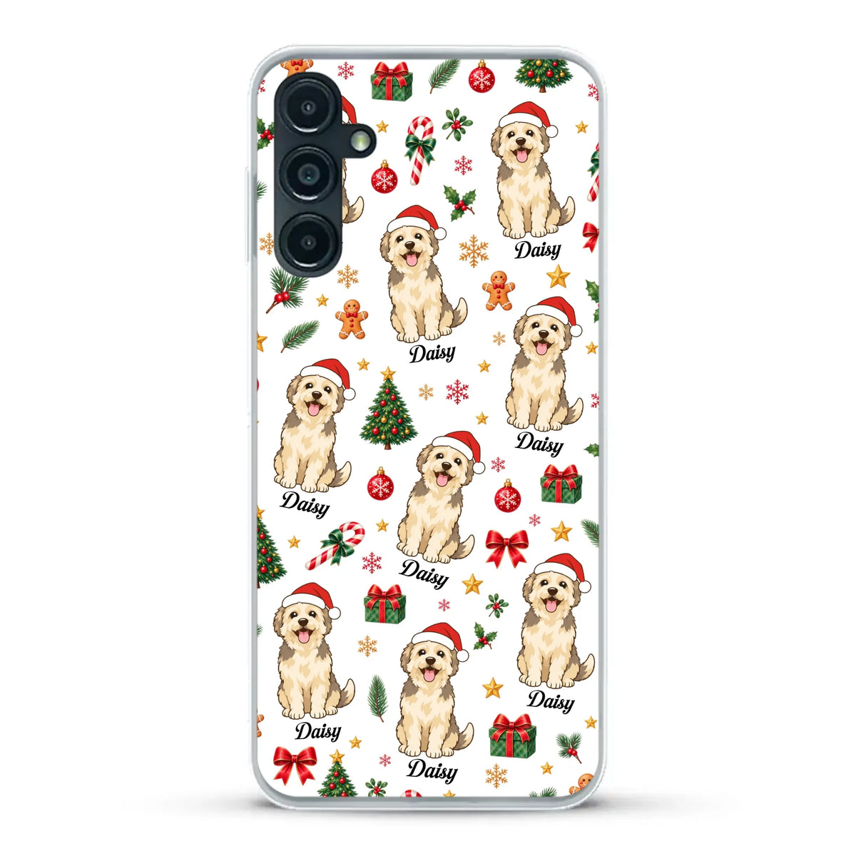 Personalised Phone Case - Cartoon Christmas Pet