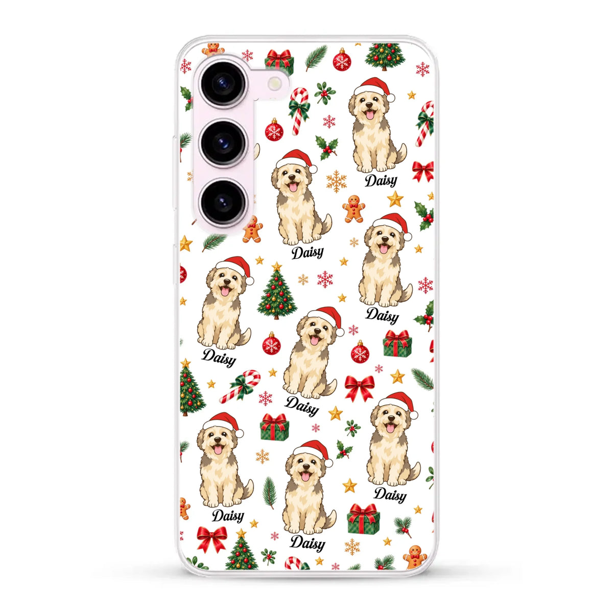 Personalised Phone Case - Cartoon Christmas Pet