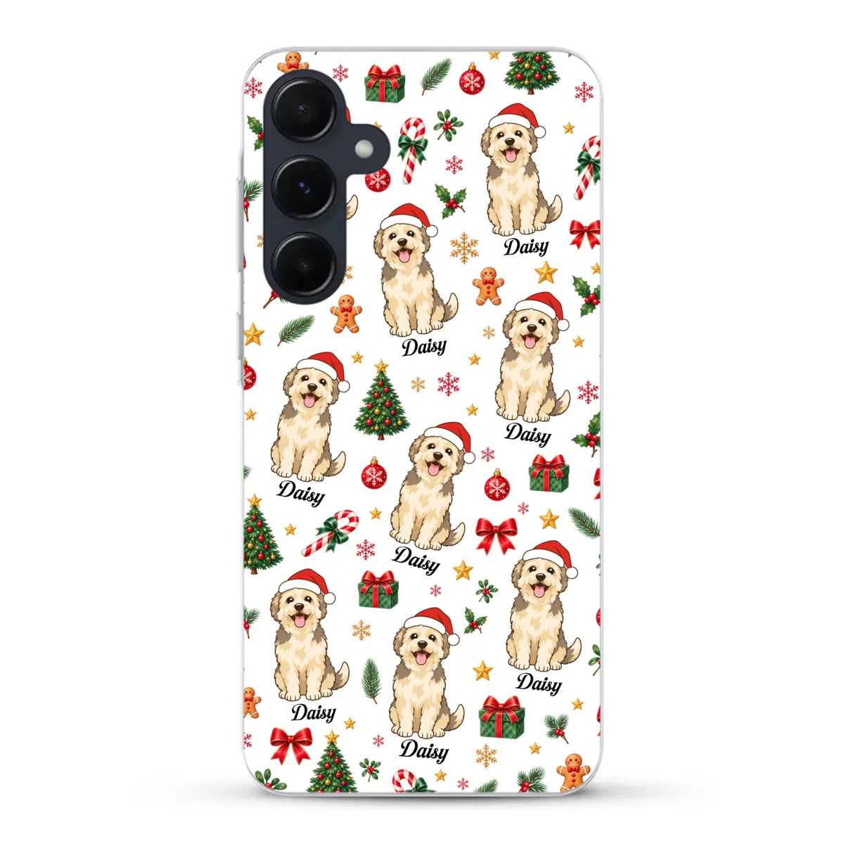 Personalised Phone Case - Cartoon Christmas Pet