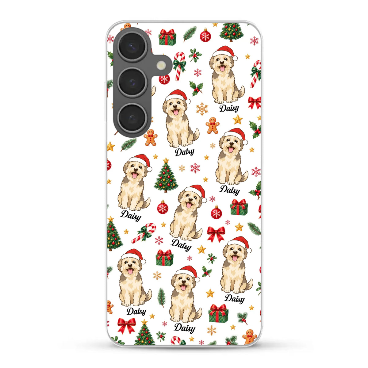 Personalised Phone Case - Cartoon Christmas Pet