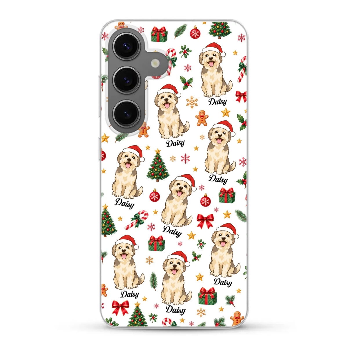 Personalised Phone Case - Cartoon Christmas Pet