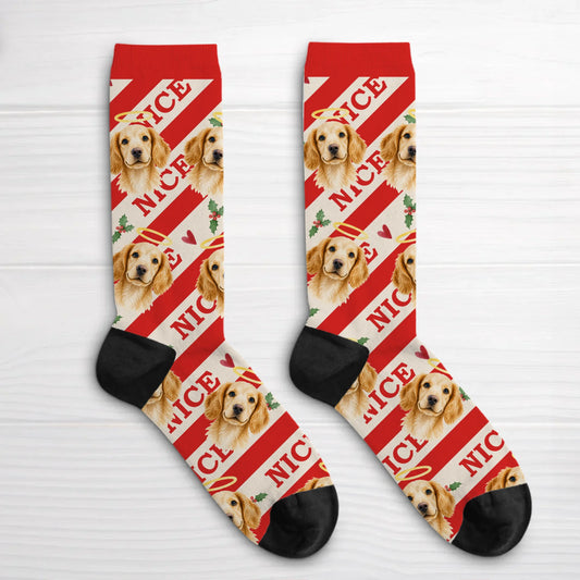 Personalised Socks - Nice Christmas Pets