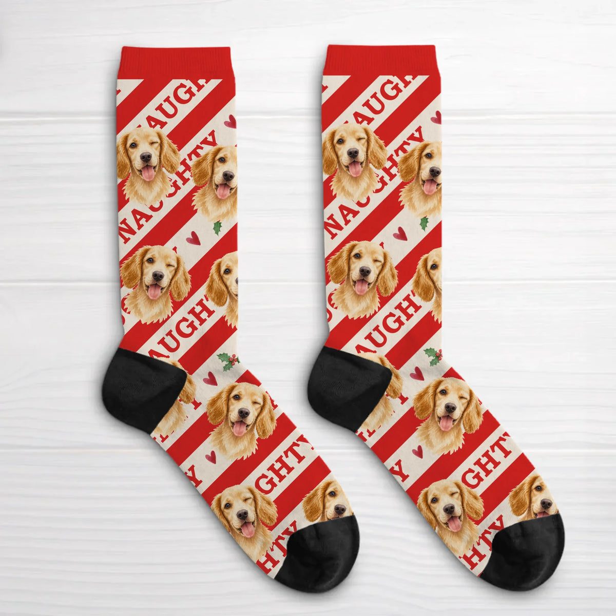 Personalised Socks - Naughty Christmas Pets