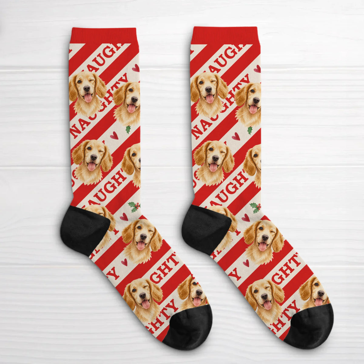 Personalised Socks - Naughty Christmas Pets