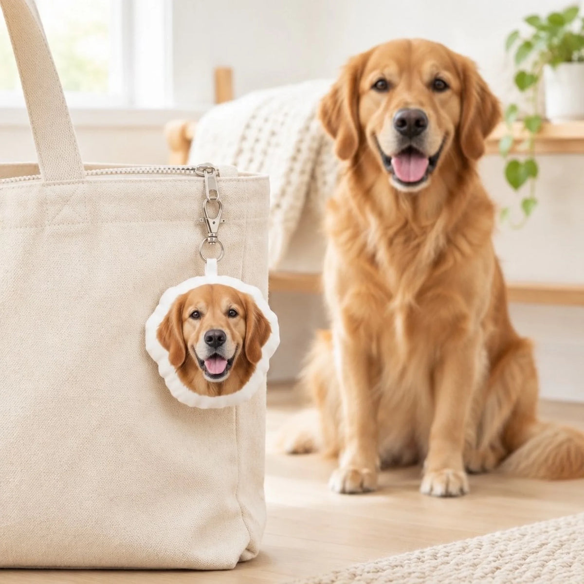 Personalised Shaped Keychain - Your Photo Head gift for dog owners - bag charm - Pet Printed