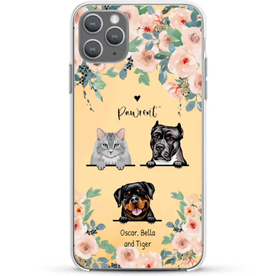 Peeking pets - Personalised phone case